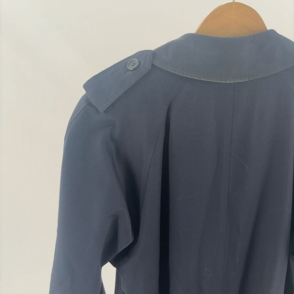Burberry Trench Navy double breasted EUC Wool Vest - Picture 3 of 6